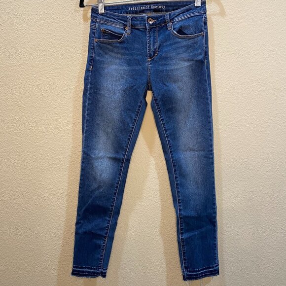 ARTICLES OF SOCIETY Released Hem Denim Jeans - size 26 - Picture 2 of 5